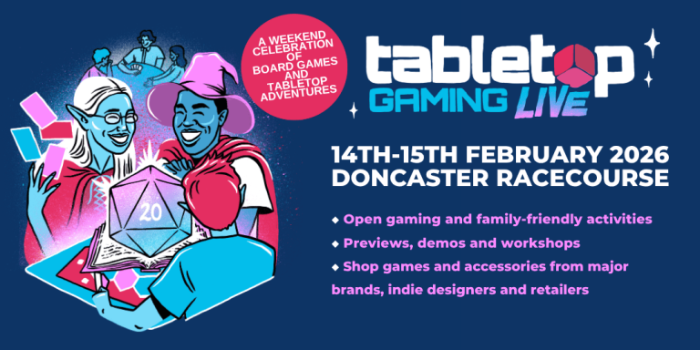 Tabletop Gaming Live 2026 Tabletop Gaming Tabletop Gaming Live 2026 Doncaster Racecourse 768x384 