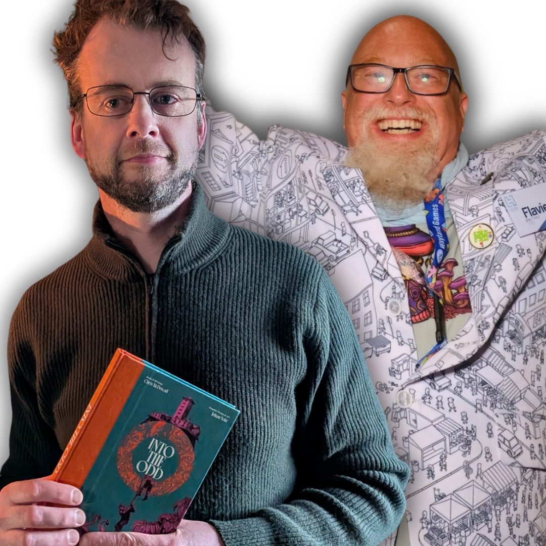 tabletop gaming live quiz hosts Iain McAllister and Flavien Loisier