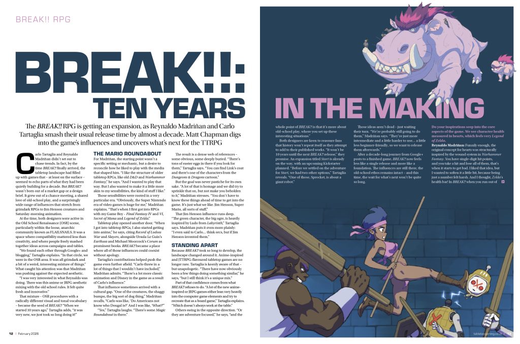 Tabletop Gaming Issue 111 Break!! RPG feature
