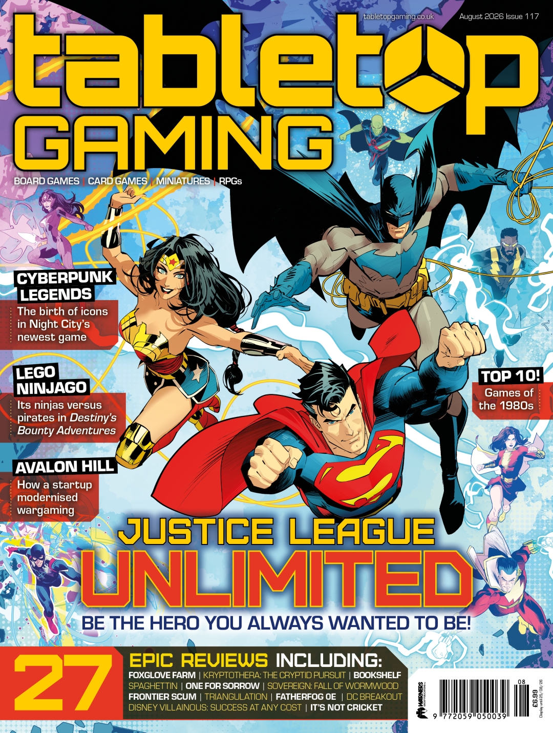 Tabletop Gaming Issue 117 Out Now: From Justice League Unlimited to Cyberpunk Legends!