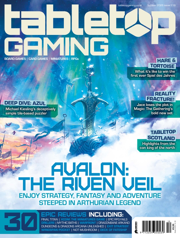 Tabletop Gaming Issue 119 is out now featuring Avalon: The Riven Veil – For the King!